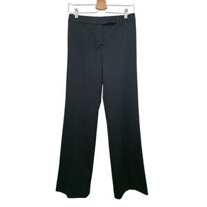 BCBGMaxAzria Black Dress Stretch Pants Mid-Rise Wide Leg Women's Size 2